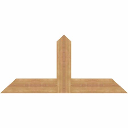 Ekena Millwork Portland Timber Gable Bracket, Western Red Cedar, 48"W x 22"H x 1 1/2"D x 5 1/2"F, 11/12 Pitch GBW048X22X0206POR00SWR